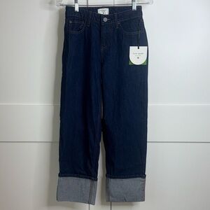 Kate Spade Dark Blue Cuffed Jeans